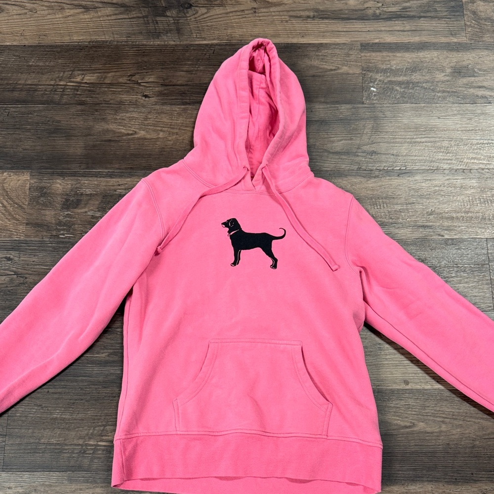 Pink Black Dog Hoodie